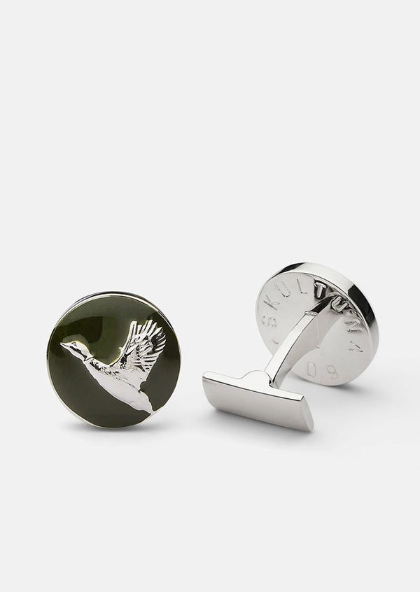 Hunter Cufflinks - Flying Duck