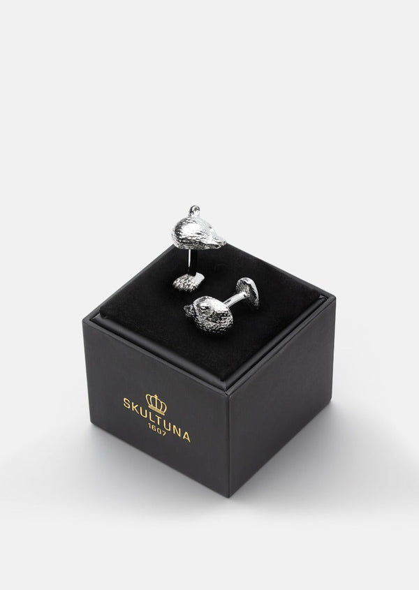 Bear Manschettknappar - Silver Plated
