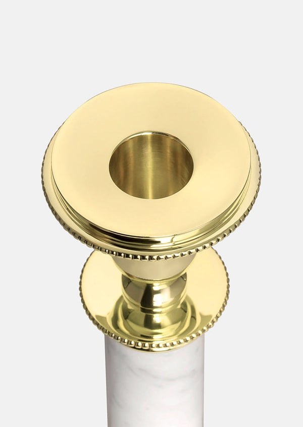 Jubilee Candle Holder - Carrara Marble