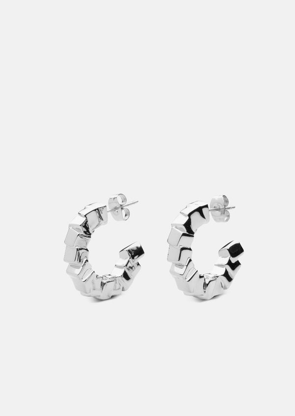 Morph Petit Earrings- Silver Plated
