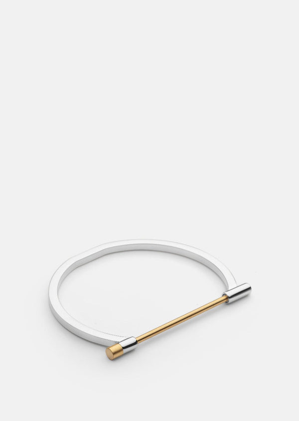 Omega Bangle - Gold Plated & Polished Steel