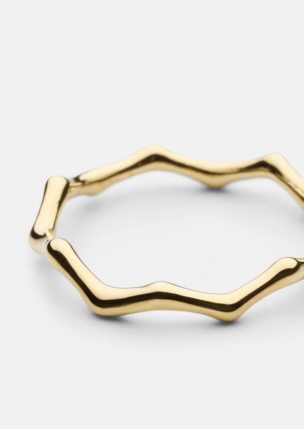 Bambou Ring - Gold Plated