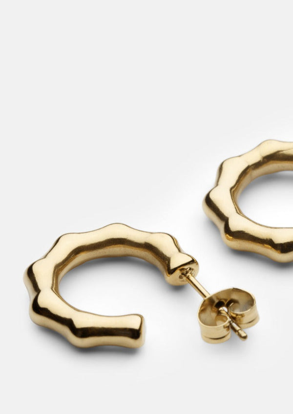 Bambou Petit Earrings - Gold Plated