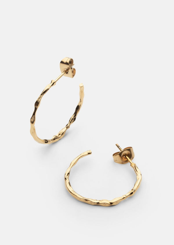 Chunky Loop Earrings - Gold Plated