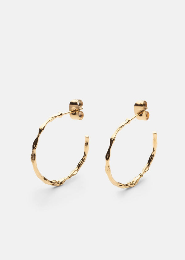 Chunky Loop Earrings - Gold Plated