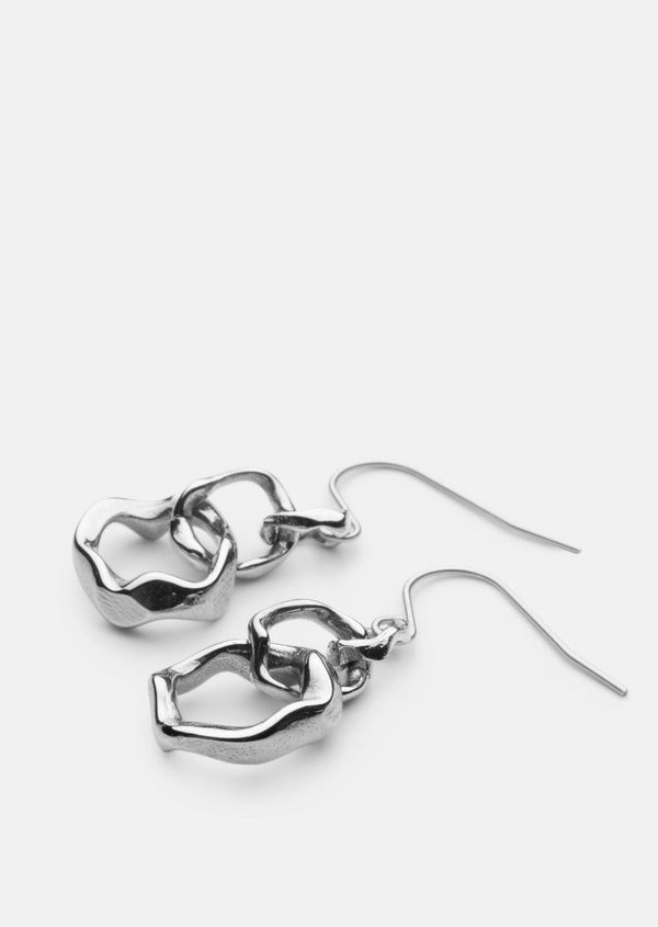 Chunky Petit Earrings - Silver Plated