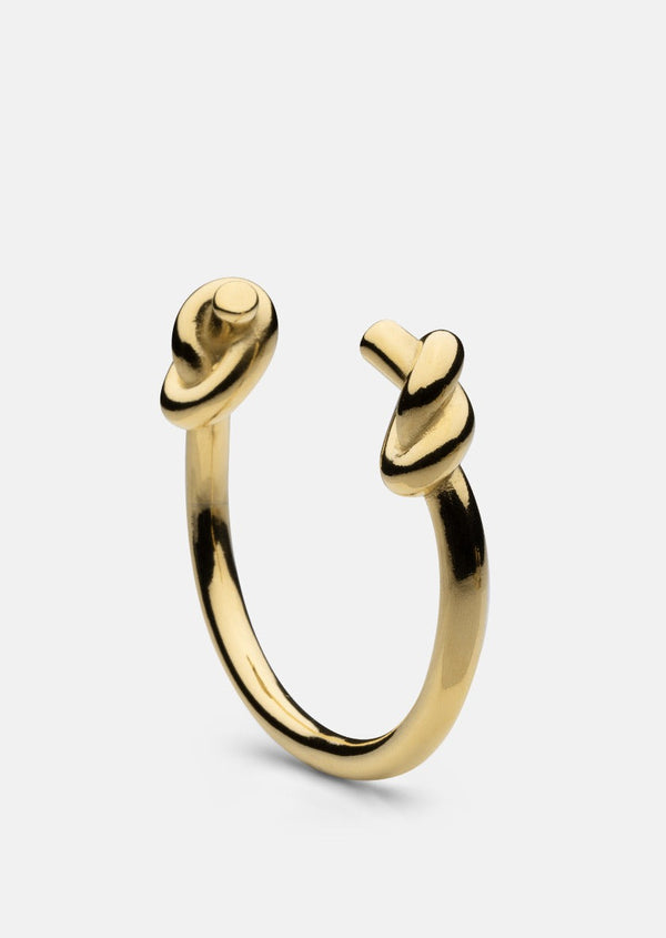 Massive Knot Cuff - Gold Plated