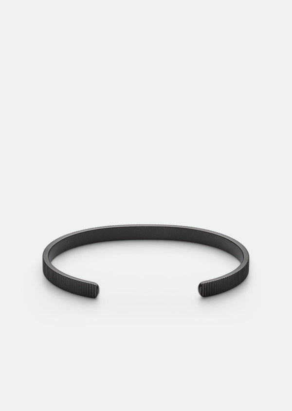 Ribbed Cuff Thin - Titanium Black
