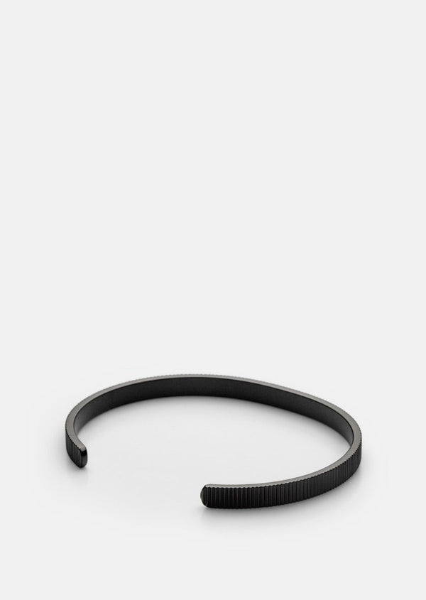 Ribbed Cuff Thin - Titanium Black