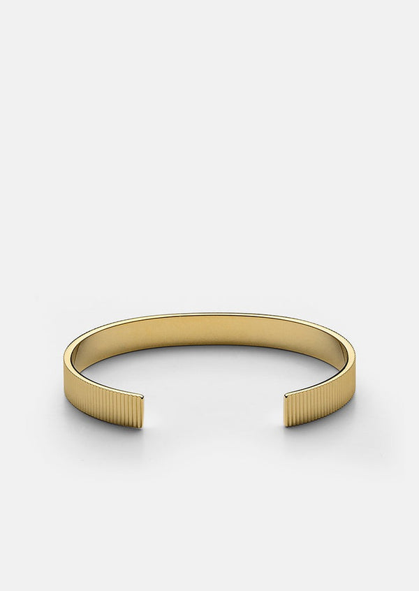 Ribbed Cuff - Gold Plated