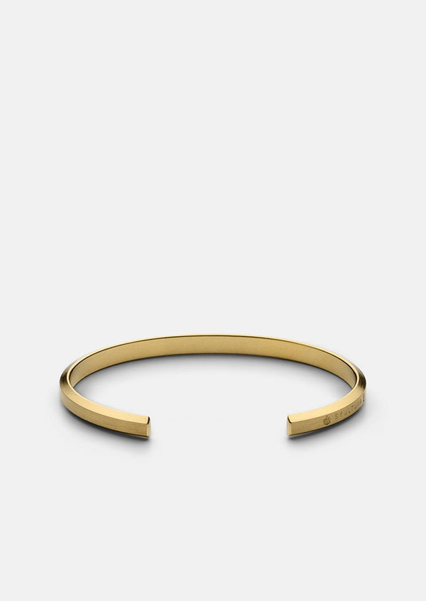 Skultuna Icon Cuff Thin - Matte Gold Plated
