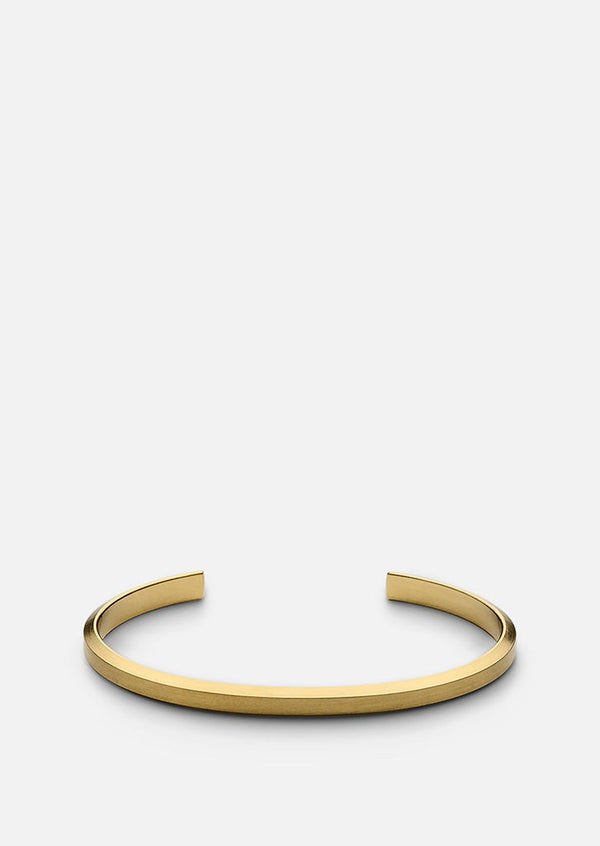 Skultuna Icon Cuff Thin - Matte Gold Plated