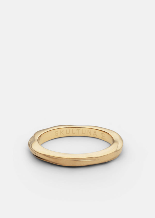 Ring Thin - Opaque Objects - Matte Gold Plated