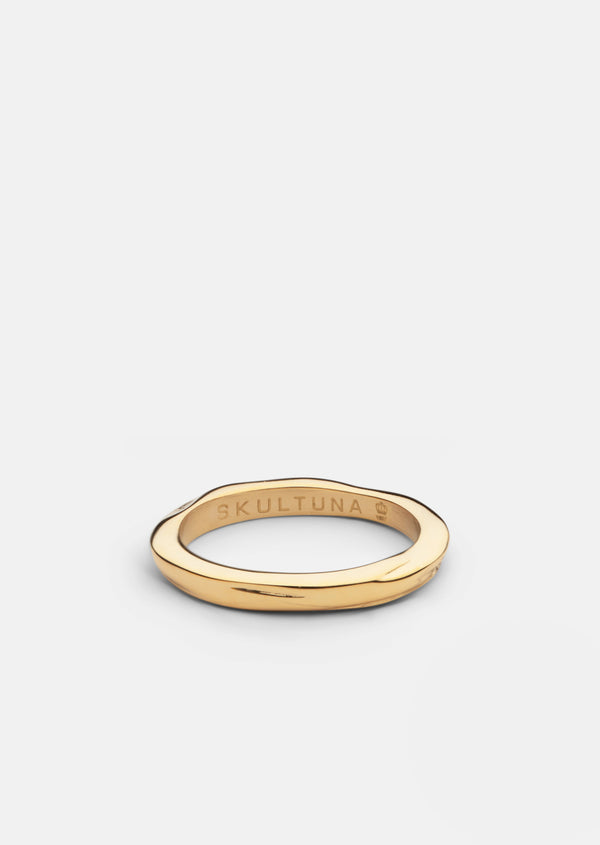 Ring Thin - Opaque Objects - Gold Plated