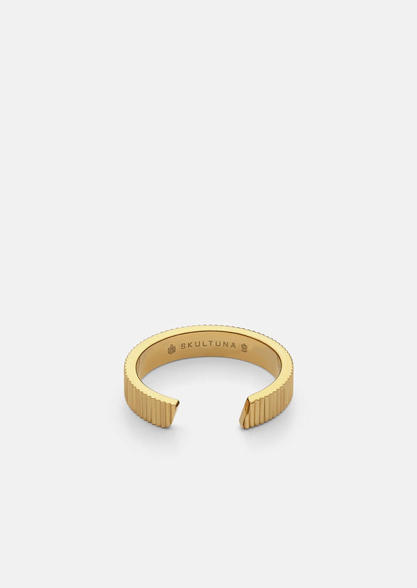 Ribbed Ring - Gold Plated