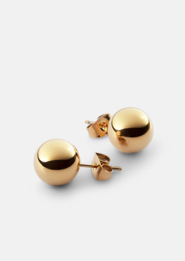 Ball Earrings – Gold Plated