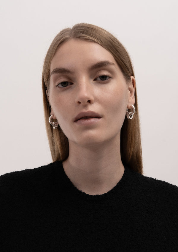 Hoop Earrings - Anneau - Silver Plated