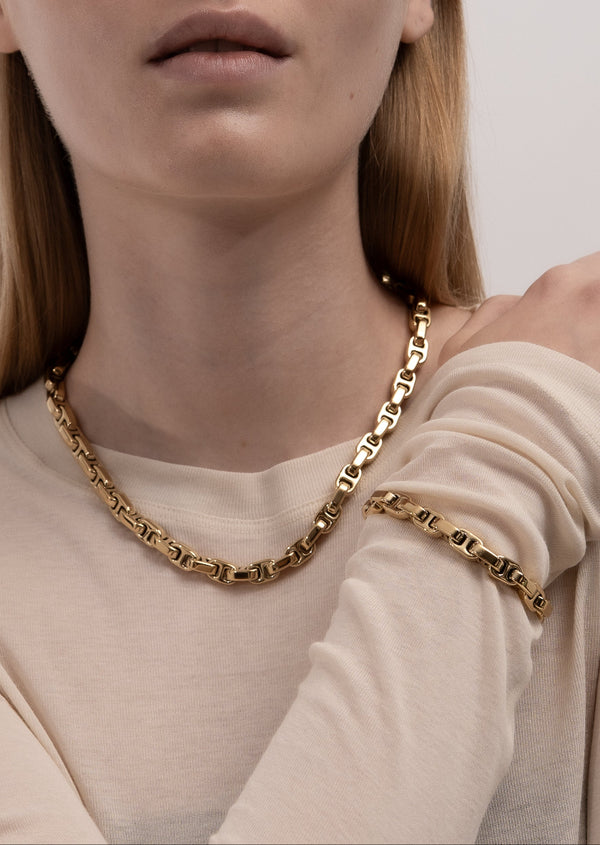 Velo Chaîne Bracelet - Gold Plated
