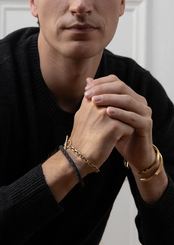 Suede Bracelet – Black / One Row