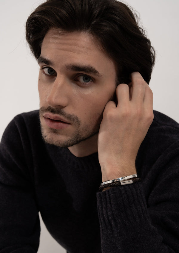 Leather Bracelet - Dark Brown