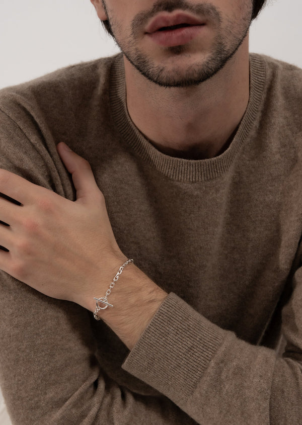 Unité Chain Bracelet Thin - Sterling Plated