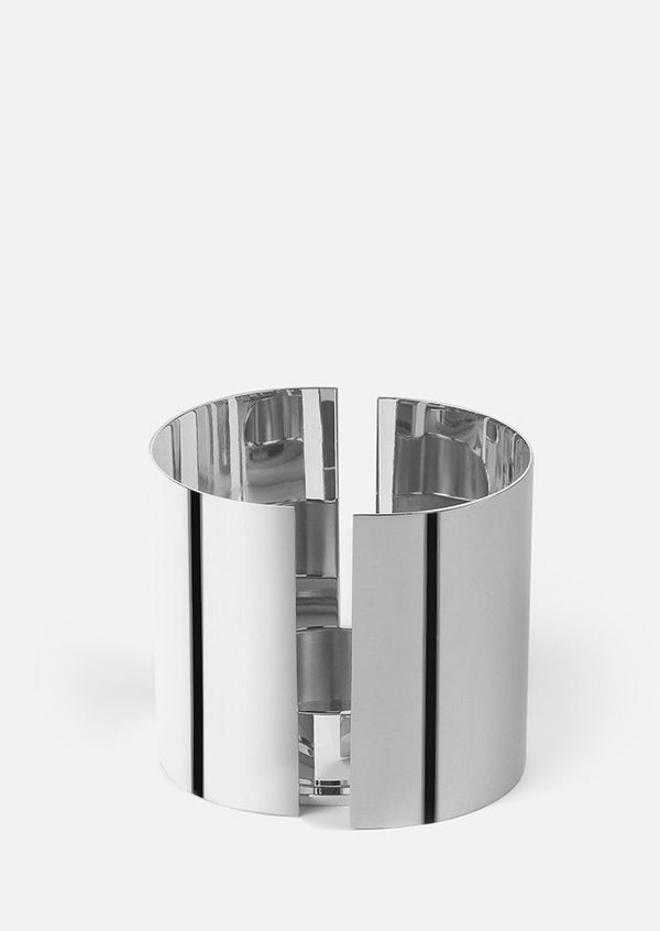 Infinity Candle Holder  Large - Silver Plated