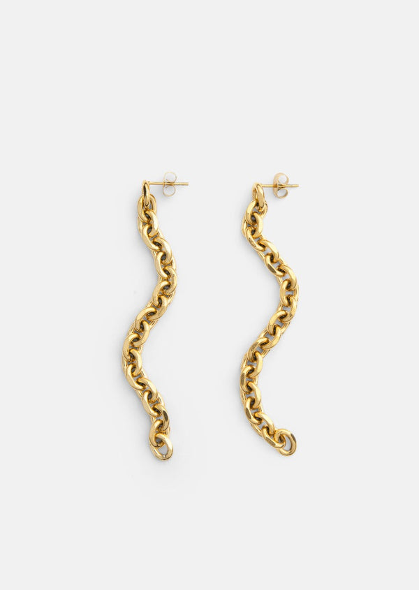 Unité Chain Earrings - Gold Plated