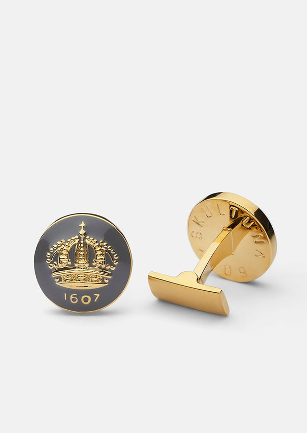 Skultuna Crown Cufflinks - Mountbatten Grey