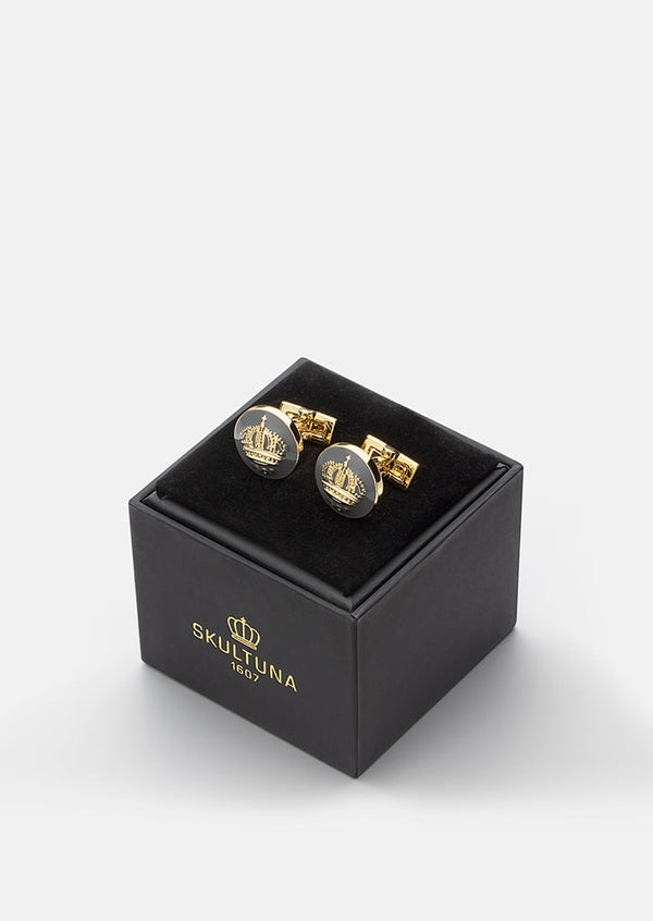 Skultuna Crown Cufflinks - Mountbatten Grey