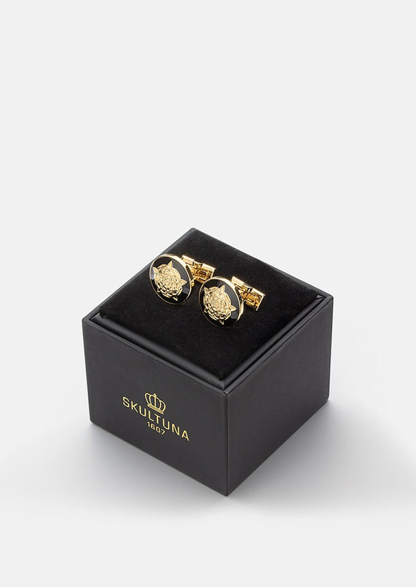 Tudor Rose Cufflinks - Black