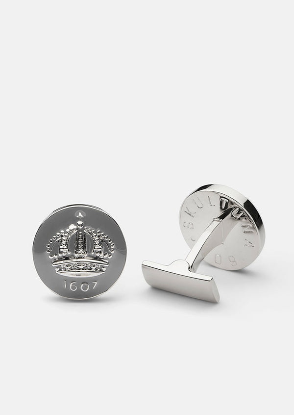 Skultuna Crown Cufflinks - Mountbatten Grey