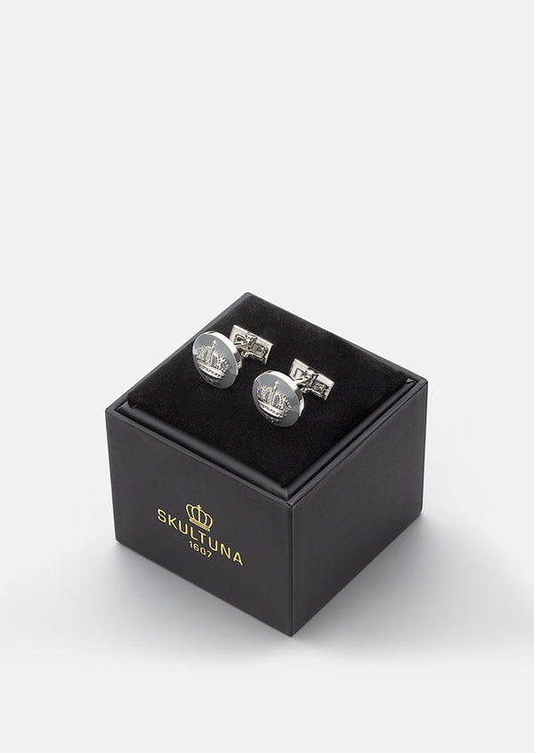 Skultuna Crown Cufflinks - Mountbatten Grey