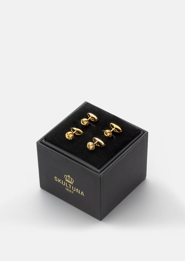 Knot Shirt Studs - Gold Plated