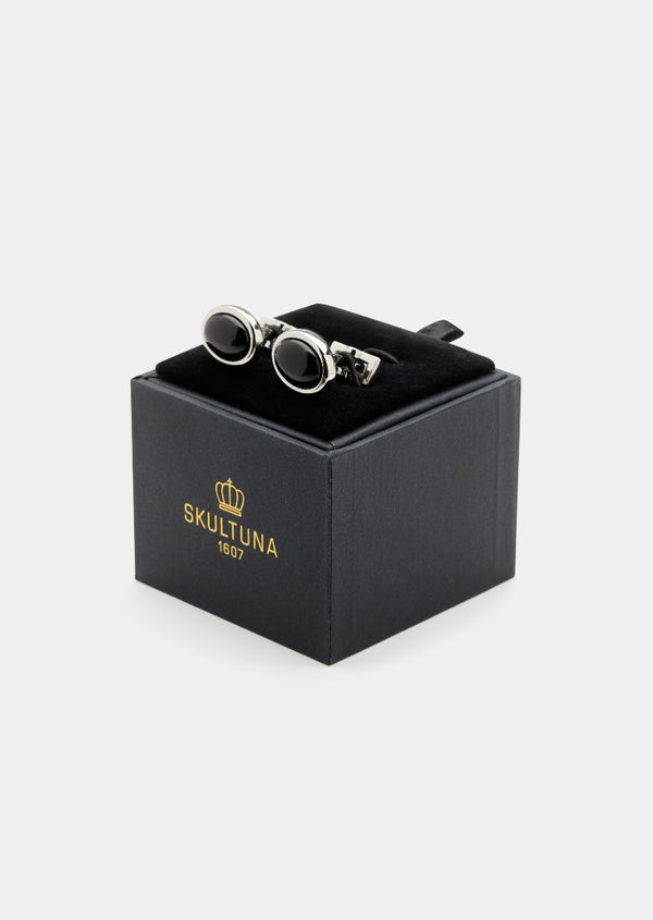 Black Tie Manschettknappar - Oval & Emalj