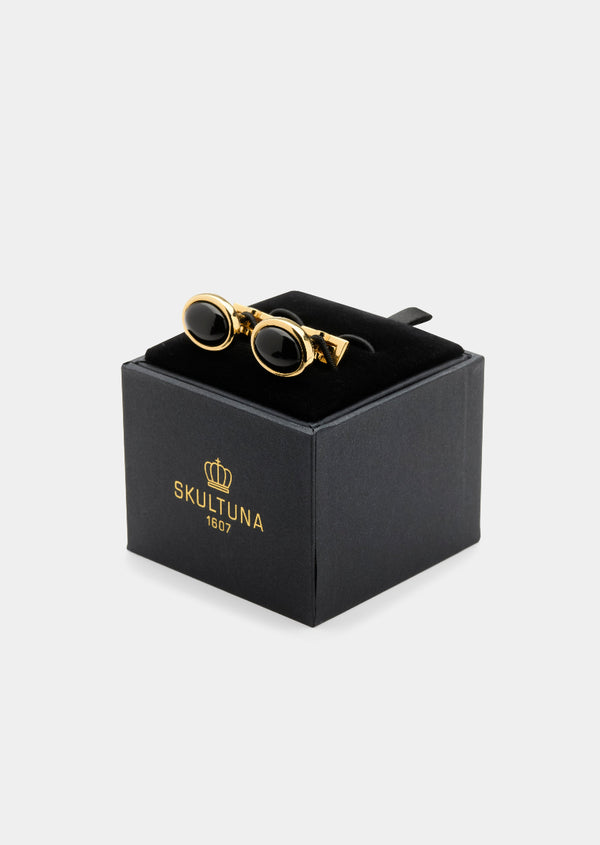 Black Tie Manschettknappar - Oval & Emalj