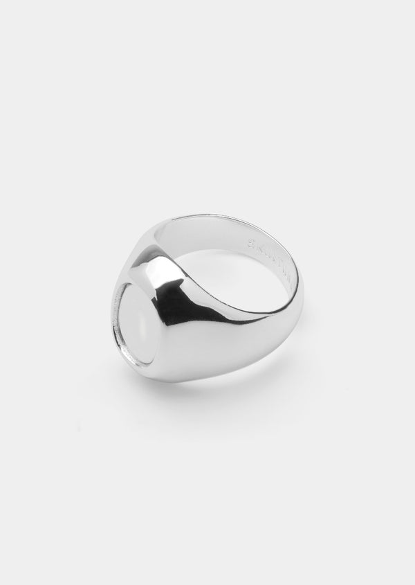 Latour Signet Ring Oval – Silver Plated
