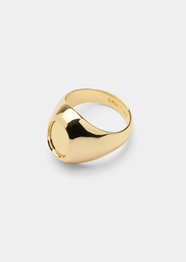 Latour Signet Ring Oval – Gold Plated