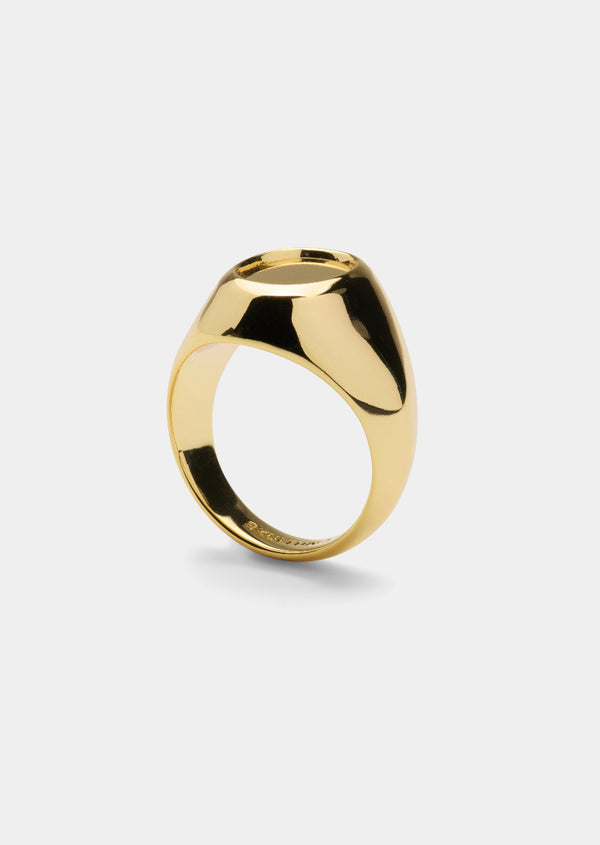 Latour Signet Ring Oval – Gold Plated