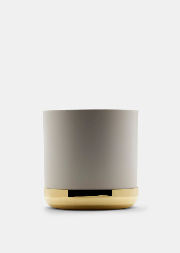 Nurture Planter - Benvit & Mässingsfat - Stor