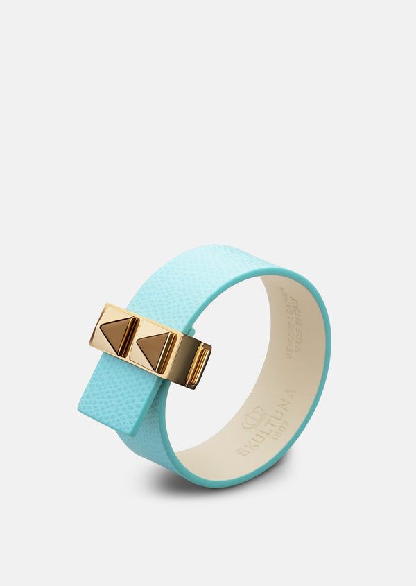 Clasp Rivets Bracelet Thin - Eau de Nil