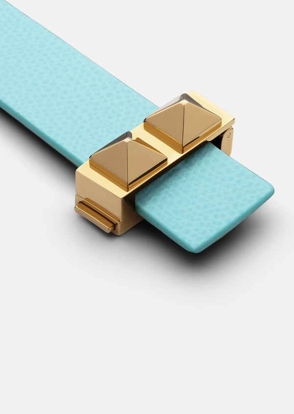 Clasp Rivets Bracelet Thin - Eau de Nil