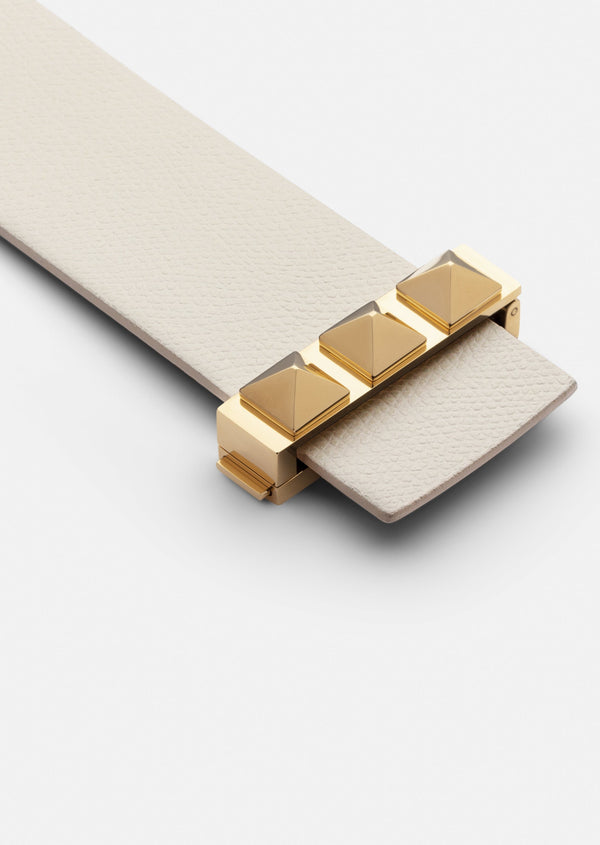 Clasp Rivets Bracelet - Beige