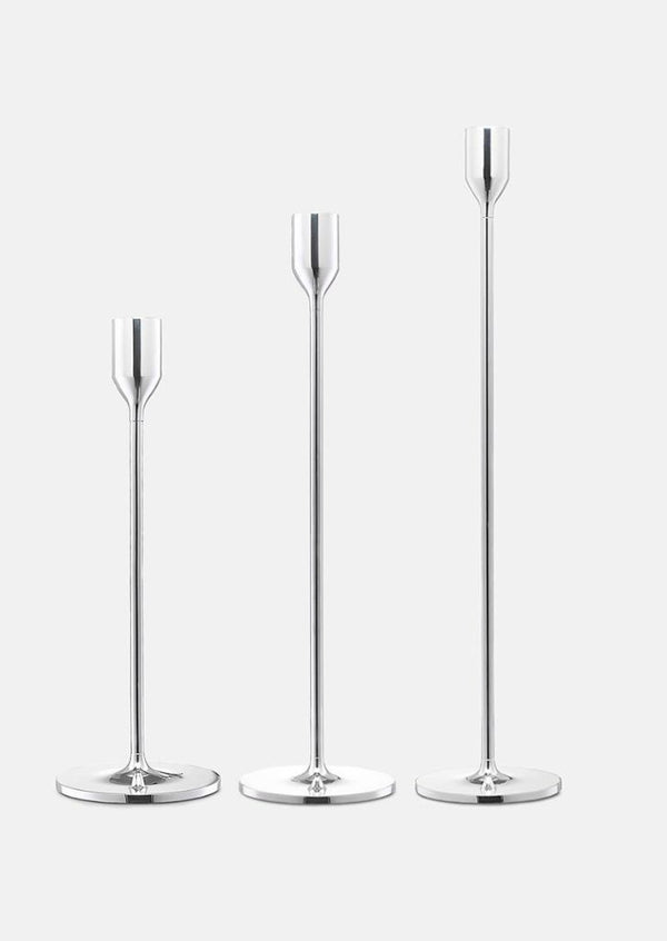 Nattlight Candlestick - Silver Plated - Set of 3