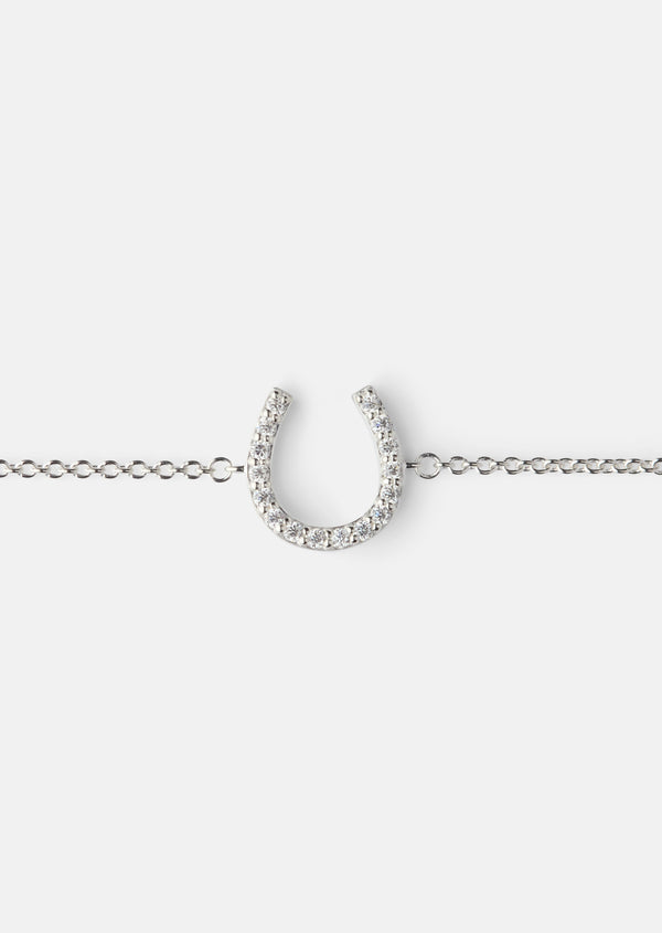 Pavé Series - Horse Shoe Bracelet - Sterling Silver