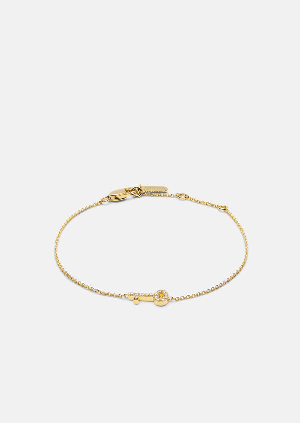 Pavé Series - Key Bracelet - Gold Vermeil