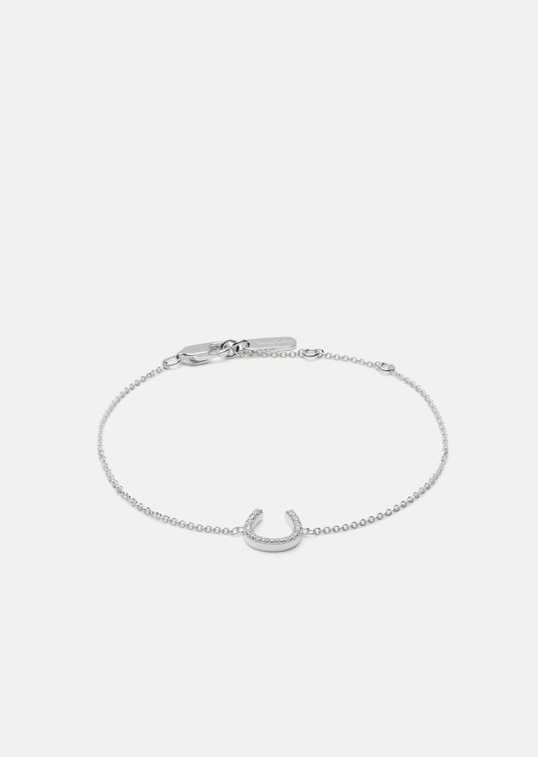 Pavé Series - Horse Shoe Bracelet - Sterling Silver
