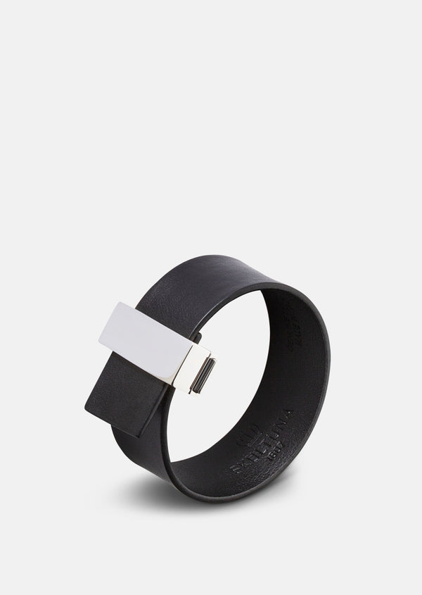 Clasp Bracelet Thin - Black