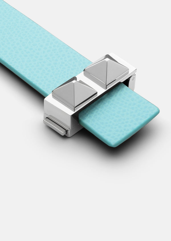 Clasp Rivets Bracelet Thin - Eau de Nil