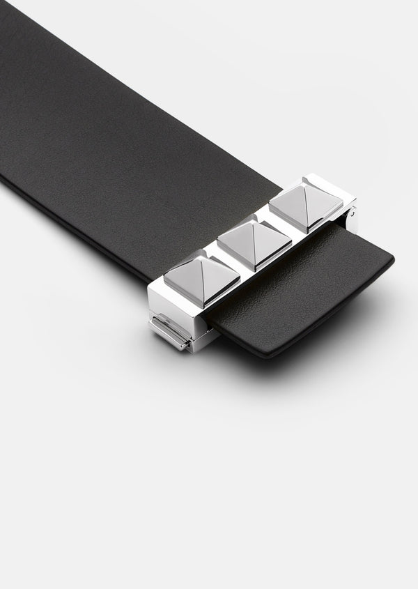 Clasp Rivets Bracelet - Black