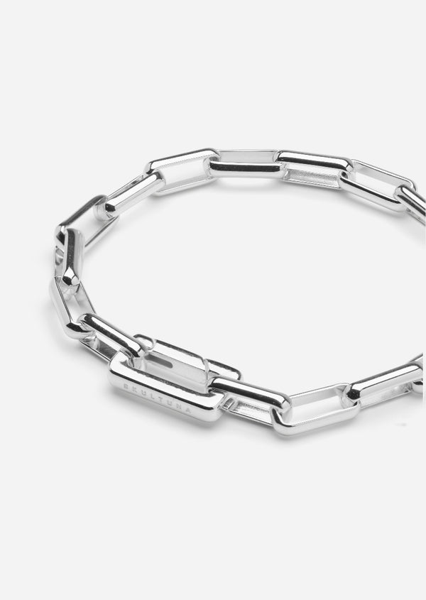 Traverse Chain Bracelet – Silver Plated